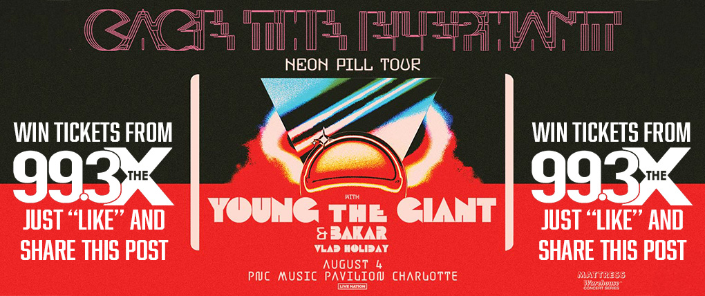 WIN TICKETS TO SEE CAGE THE ELEPHANT AT PNC MUSIC PAVILLION!